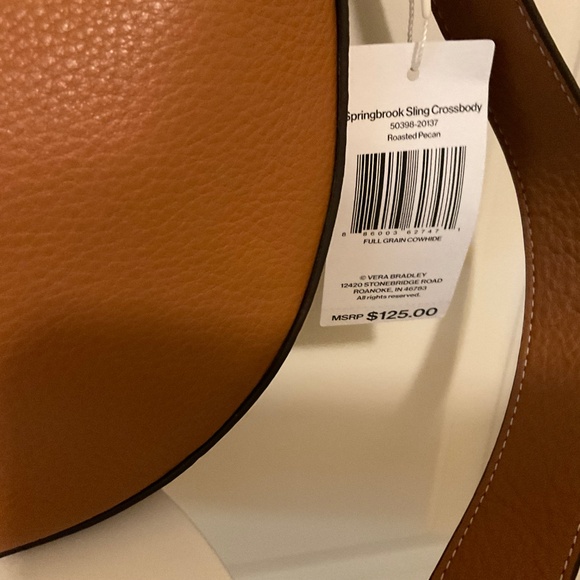 Vera Bradley Leather Springbrook Sling Crossbody, NWT - Picture 3 of 5